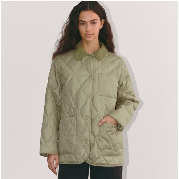 Everlane The Quilted Ranch Jacket in Eucalyptus in Sz XL